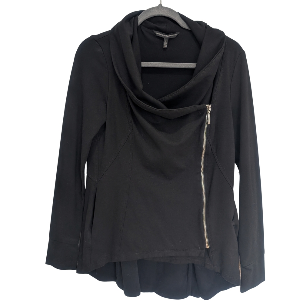 Black Asymmetrical Zip Jacket